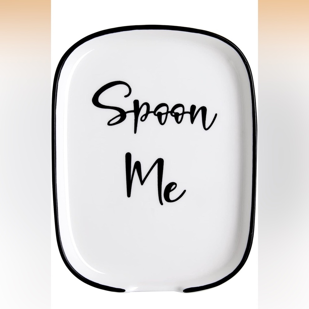 Ceramic Spoon Rest for Stove Top, Large Spoon Holder for Kitchen Counter - New